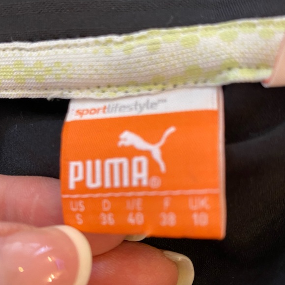 Puma Womens Black Polo Activewear Dress / Pockets w Zippers / Size Small - Picture 15 of 16